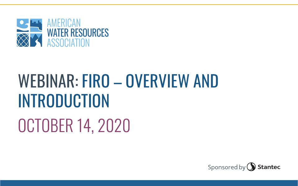 WEBINAR RECORDING PART 1: Overview and Introduction to FIRO