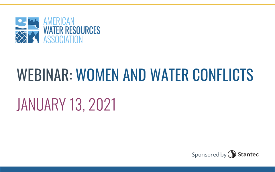 WEBINAR RECORDING: Women and Water Conflicts