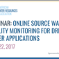 SPECIAL RELEASE: Online Source Water Quality Monitoring