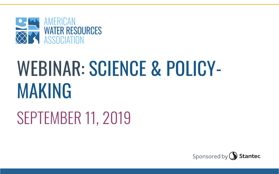 WEBINAR RECORDING: Science and Policy-making